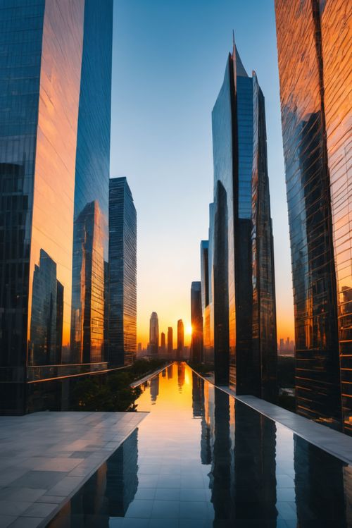 城市風光房地產高樓大廈攝影圖 攝影